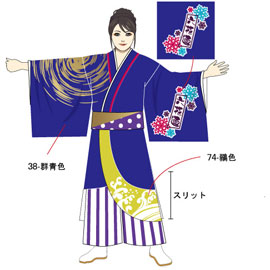 野田六花連様2016衣装デザイン(前身頃)