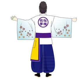 桜梅桃李様2016衣装デザイン(後身頃)