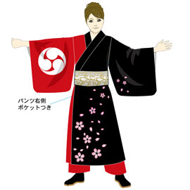 うき神輿様2016女児用衣装デザイン(前身頃)