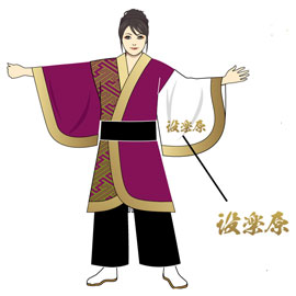 歌舞人様2016衣装デザイン(前身頃)