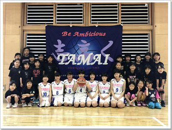 応援旗バスケットボールの製作事例-熊谷玉井ミニバスケットボールクラブ様