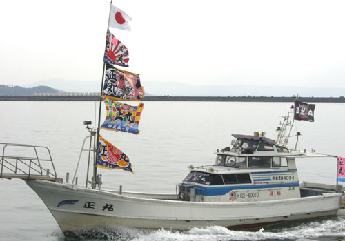 鹿児島県瀬渡し正丸様の大漁旗の写真2