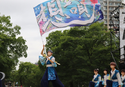 YASAKOIソーラン祭りでも大活躍のよさこい旗！